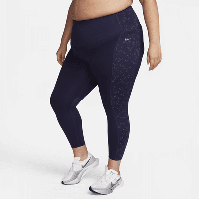 Nike Fast Women's Mid-Rise 7/8 Printed Leggings with Pockets (Plus Size ...