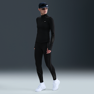 Löpartröja Nike Swift Therma-FIT ADV med kvartslång dragkedja och reflekterande designdetaljer för kvinnor