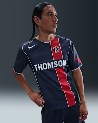 Мужские джерси Paris Saint-Germain 2004 Total 90 Reissue Nike Soccer Replica Jersey