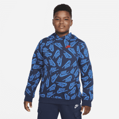 Nike Sportswear Club Fleece Big Kids' (Boys') Pullover Hoodie (Extended Size)