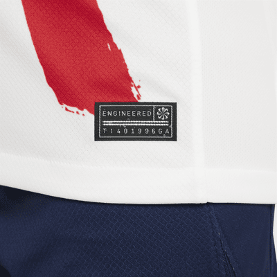 Camisola de futebol de réplica Nike Dri-FIT do equipamento alternativo Stadium Paris Saint-Germain 2024/25 Júnior