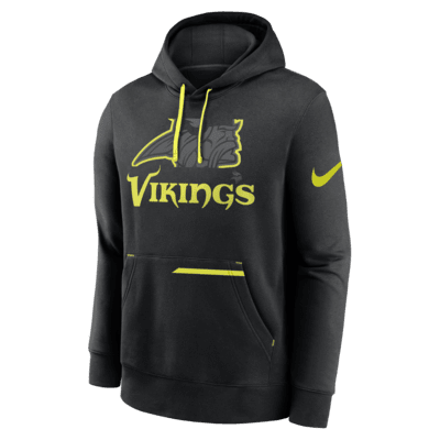 Minnesota Vikings Nike 2021 Men's Salute Service Camo Green Pullover Hoodie