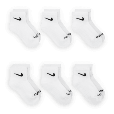 Nike Dri-FIT Performance Basics Little Kids' Ankle Socks (6 Pairs)