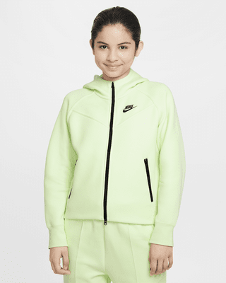 Подростковое худи Nike Sportswear Tech Fleece Big Kids' (Girls') Full-Zip Hoodie