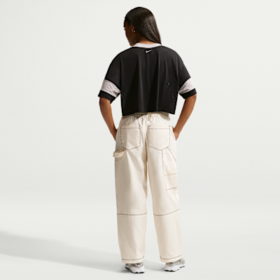 Jersey oversized cropped para mujer Nike Sportswear