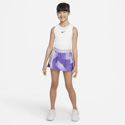 NikeCourt Dri-FIT Victory Big Kids' (Girls') Printed Tennis Skirt