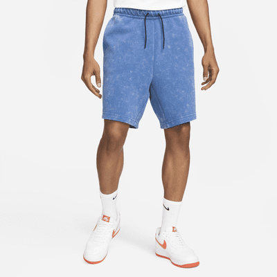 blue tech fleece shorts