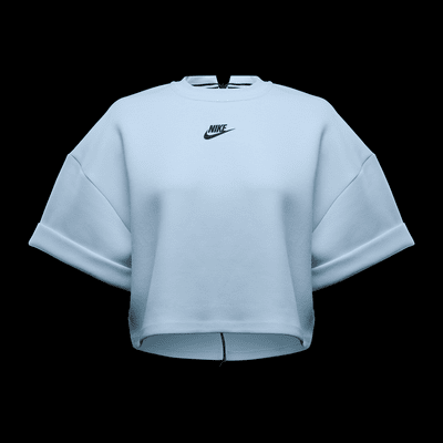 Nike Sportswear Tech Fleece Women's Oversized Short-Sleeve Cropped Top