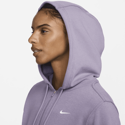 Nike Dri-FIT One 女款全長式拉鍊法國毛圈布連帽上衣