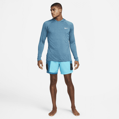 Nike Men's Long-Sleeve Hooded Hydroguard Swim Shirt