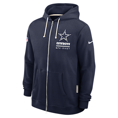 Sudadera con gorro Nike Dri-FIT de la NFL de cierre completo para hombre Dallas Cowboys Utility Player Sideline