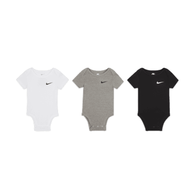 Nike Mini Me Baby (0-9M) 3-Pack Bodysuits