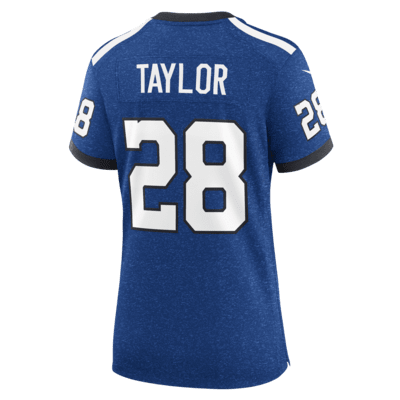 Jersey de fútbol americano Nike de la NFL Game para mujer Jonathan Taylor Indianapolis Colts