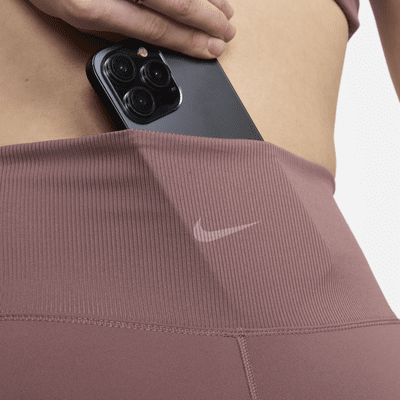 Shorts de ciclismo de tiro alto de 18 cm para mujer Nike One Rib