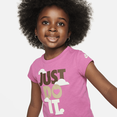 Nike Sweet Swoosh "Just Do It" Toddler Graphic T-Shirt