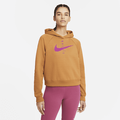 nike black swoosh hoodie women's