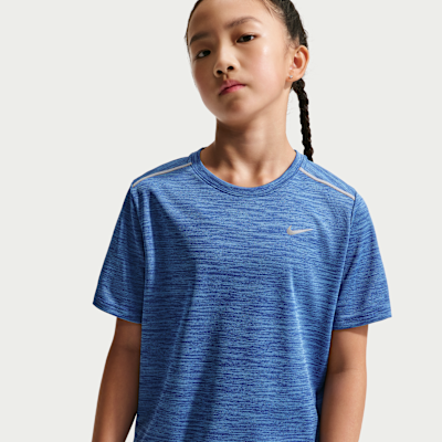 Κοντομάνικη μπλούζα Nike Miler Dri-FIT για μεγάλα παιδιά
