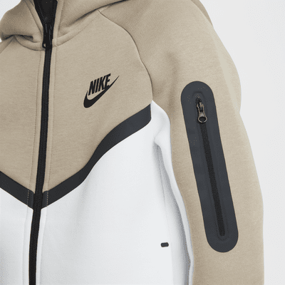 Sudadera con gorro con cierre completo para niños grandes Nike Sportswear Tech Fleece