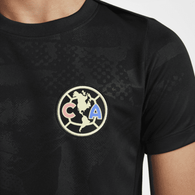 Playera de fútbol Nike Dri-FIT para antes del partido para niños talla grande Club América Academy Pro Third