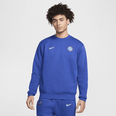 Sweatshirt de futebol com gola redonda Nike Club Chelsea F.C. para homem