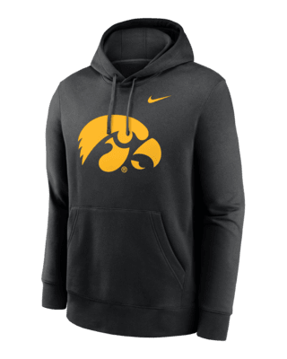 Мужское худи Iowa Hawkeyes Primetime Evergreen Club Primary Logo Nike College Pullover Hoodie