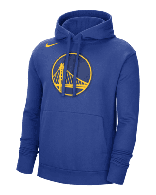 Nike Men's Golden State Warriors Blue Fleece Pullover Hoodie, Medium