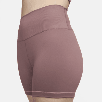 Shorts de ciclismo de tiro alto de 18 cm para mujer Nike One Rib