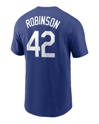 Youth Brooklyn Dodgers Jackie Robinson Majestic White Home Official Cool  Base Player Jersey