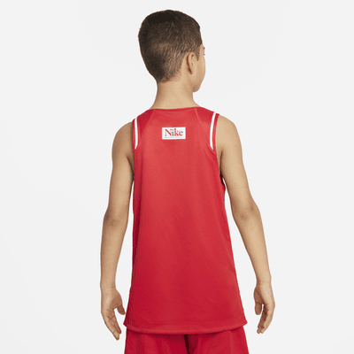 Jersey de básquetbol reversible para niños talla grande Nike Culture of Basketball