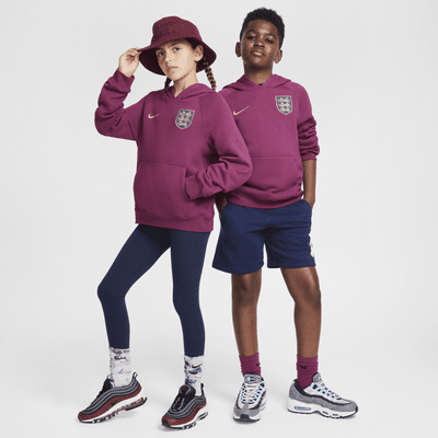 England Nike Air-pullover-fodboldhættetrøje til større børn