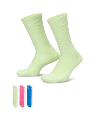 Unisex носки Nike Everyday Plus Cushioned Training Crew Socks (3 Pairs) для тренировок