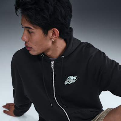 Sudadera con gorro de cierre completo de French Terry para hombre Nike Sportswear Club