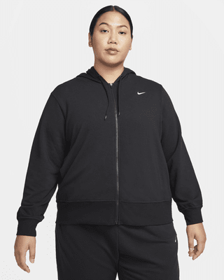 Женское худи Nike Dri-FIT One Full-Zip French Terry Hoodie (Plus Size)