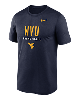 Мужская футболка West Virginia Courtside Basketball Legend Nike Dri-FIT College для баскетбола