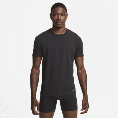 Nike Everyday Cotton Stretch Men's Slim Fit Crew-Neck Undershirt (2-Pack)