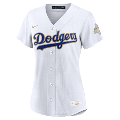Los Angeles Dodgers 2025 World Series Champion Gold Series Women's Nike MLB Stadium Jersey from Nike - $220