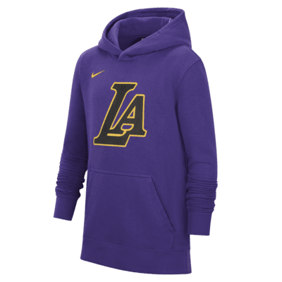 Los Angeles Lakers City Edition Big Kids' Nike NBA Pullover Hoodie