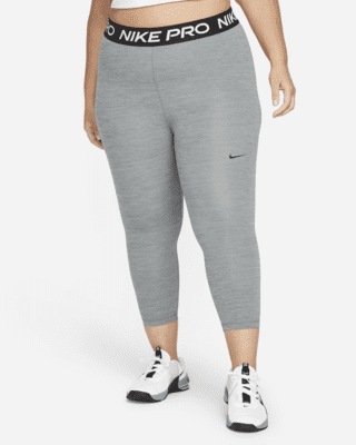 Женские тайтсы Nike Pro Mid-Rise Crop Leggings (Plus Size)