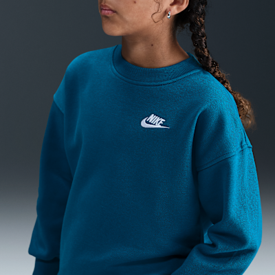 Sudadera oversized para niños talla grande Nike Sportswear Club Fleece