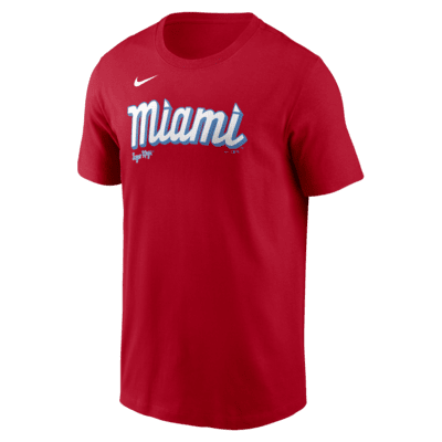 Playera Nike de la MLB para hombre Jazz Chisholm Jr. Miami Marlins City Connect Fuse