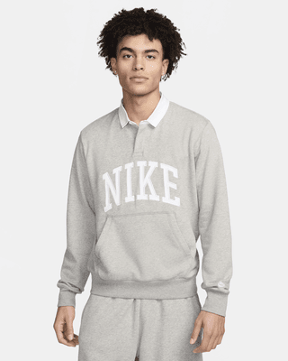 Мужские  Nike Club Fleece Long-Sleeve Fleece Polo