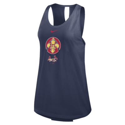 Camiseta de tirantes Nike de la MLB para mujer St. Louis Cardinals City Connect