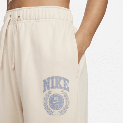 Pants de entrenamiento oversized de tiro medio para mujer Nike Sportswear Club Fleece