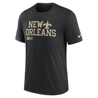 New Orleans Saints Overlap Lockup Men's Nike NFL T-Shirt