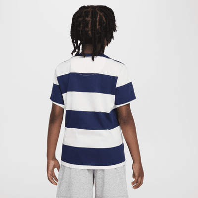 Playera de rugby a rayas para preescolar Nike