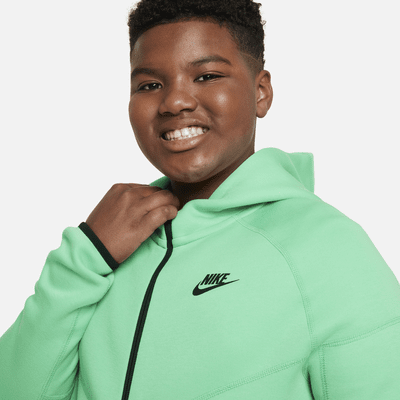 Nike Sportswear Tech Fleece Big Kids' (Boys') Full-Zip Hoodie (Extended Size)