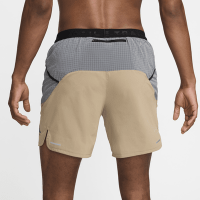 Shorts de running con forro de ropa interior Dri-FIT de 18 cm para hombre Nike Trail Second Sunrise