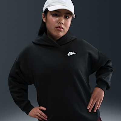 Sudadera con gorro oversized para niña talla grande (talla amplia) Nike Sportswear Club Fleece