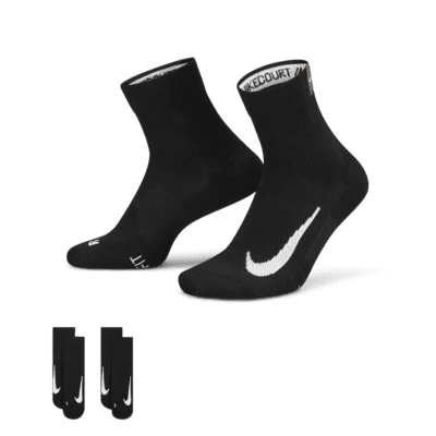 NikeCourt Multiplier Max Tennis Ankle Socks (2 Pairs). Nike UK