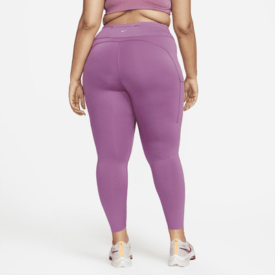 Nike Epic Luxe Women's Mid-Rise Pocket Running Leggings (Plus Size)